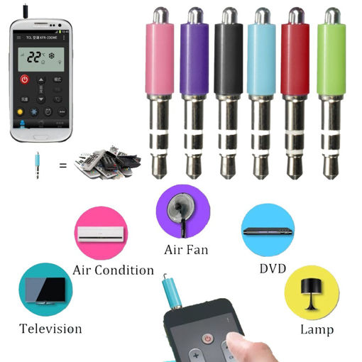 Immagine di Portable 3.5mm IOS Mobile Phone ZaZa IR Remote Control For Air Conditioner TV DVD Projector