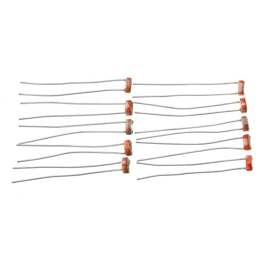 Picture of 10PCS 5MM GL5516 Light Dependent Resistor Photoresistor LDR