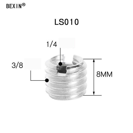 Immagine di 1/4 Inch To 3/8 Inch Camera Screw Nut Adapter Tripod Converter Connecting Support for Camera