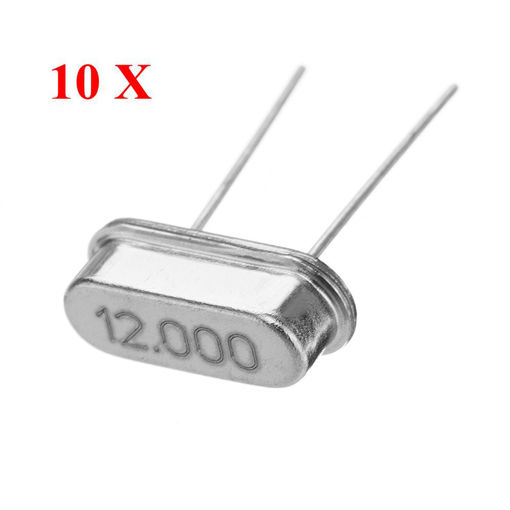 Immagine di 10Pcs HC-49S 12MHz 12M Mini Passive Resonator Quartz Crystal Oscillator Module