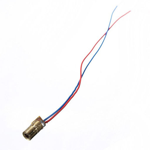 Immagine di 10 pcs DC 5V 5mW 650nm 6mm Laser Dot Diode Module Red Copper Head Tube