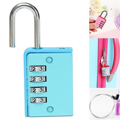 Picture of 4 Digit Combination Home Door Toolbox Lock Luggage Suitcase Padlock