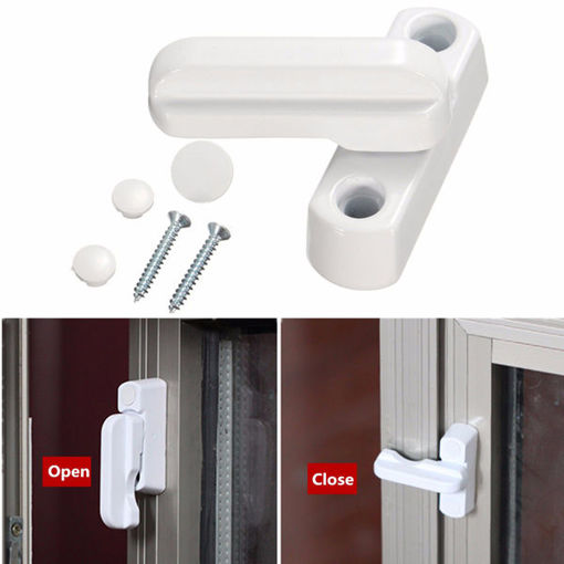 Picture of Zinc Alloy UPVC Aluminum Windows Door Sash Jammers Extra Security Swing Lock