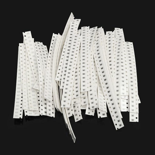 Picture of 1280pcs 5% 0.125W 0805 SMD Resistor 64 Values 0ohm-10Mohm Assortment Kit