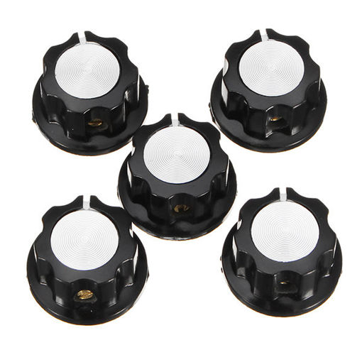 Picture of 15pcs MF-A01 Bakelite Potentiometer Knob Cap Hat Diameter 20mm Bore Diameter 6.4mm For RV24YN WH118