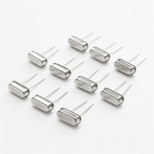 Immagine di 100Pcs HC-49S 16MHz 16 MHz 16M Hz 16.000M Mini Passive Resonator Quartz Crystal Oscillator