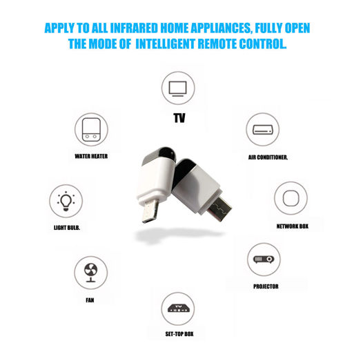 Picture of Type-C Micro USB IR Infrared Appliance Remote Control Adapter for TV Air Conditionner DVD