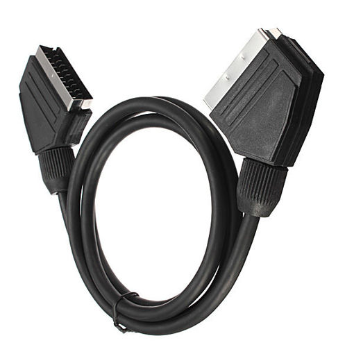 Immagine di 1.5m 21 Pin Scart Lead Cable Wire Male To Male For Video