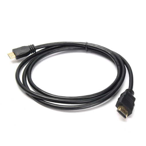 Immagine di 1.8m 6FT Mini Micro HD to HD Male Adapter Converter Cable for HDTV 1080P