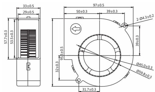 Immagine di DC 12V Air Blower BBQ Cooking Cooling Fan Blower Fan For Barbecue Stove