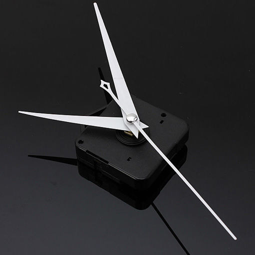 Picture of 10Pcs DIY White Triangle Hands Quartz Black Wall Clock Movement Mechanism