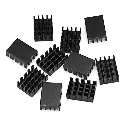 Immagine di 100Pcs 19x14x7mm Heat Sink Chip Special Radiator Aluminum Heat Conduction