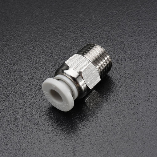 Immagine di 10pcs Creality 3D Silver 1/8 Teeth Thread Nozzle Quick Direct Pneumatic Connector For 3D Printer