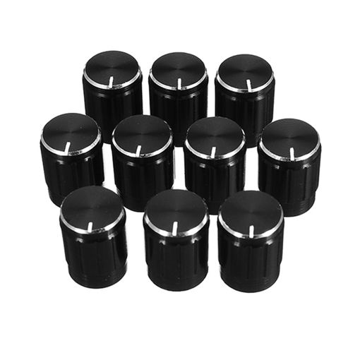 Immagine di 100pcs 13x17mm Aluminum Alloy Potentiometer Knob Cap Volume Control Knob Hat Rotation Switch