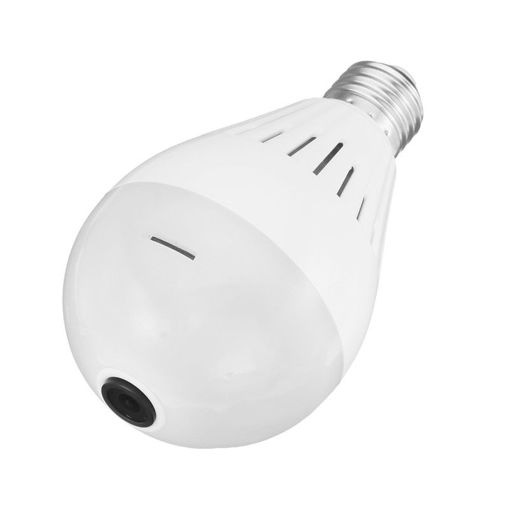 Immagine di 1080P HD 200W WiFi IP Camera Bulb Wireless 360 Panoramic Fisheye Hidden Bulb Light