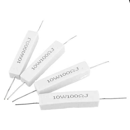 Picture of 100pcs 10W 100 ohm 100R Ceramic Cement Resistor