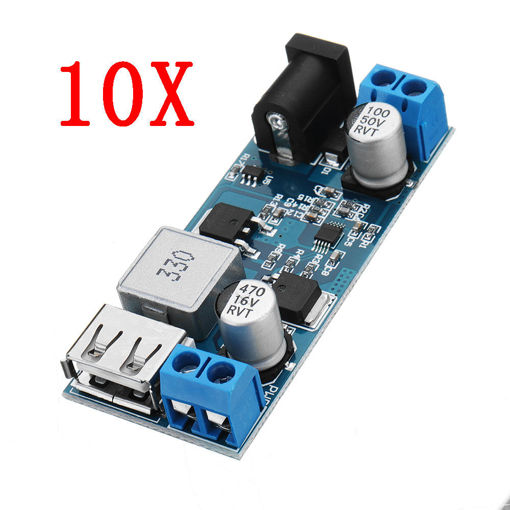 Immagine di 10pcs 24V / 12V To 5V 5A DC-DC Buck Power Module Step Down Module Power Converter