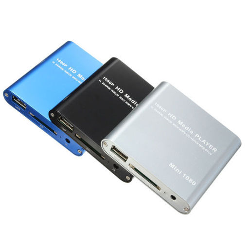 Immagine di 1080P Mini HDD Media Player MKV/H.264/RMVB Full HD With Card Reader