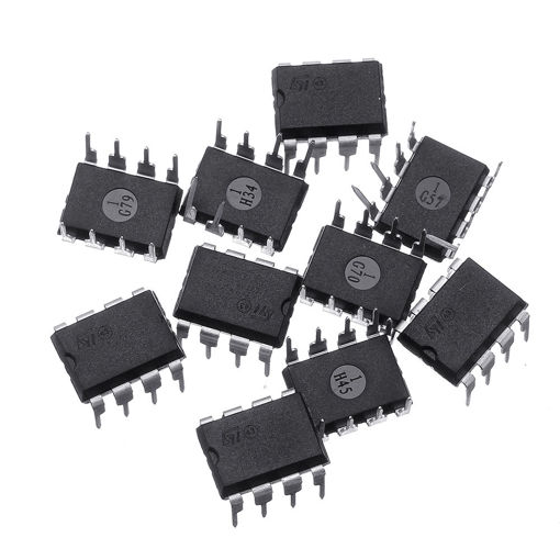 Immagine di 10Pcs UA741CN DIP 8 UA741 LM741 ST IC Chip Operational Amplifier