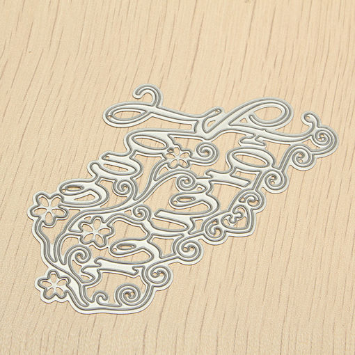 Immagine di 2pcs Metal Love Forever Cutting Dies Stencials Scrapbooking Photo Album Paper Craft