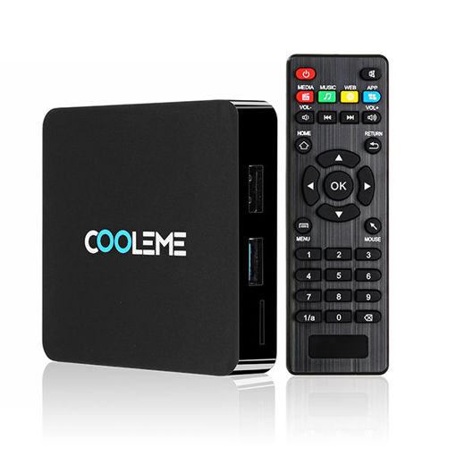 Immagine di COOLEME CM-MH1 RK3328 4GB RAM 16GB ROM 5.0G WIFI 1000M LAN bluetooth 4.0 Android 7.1 TV Box