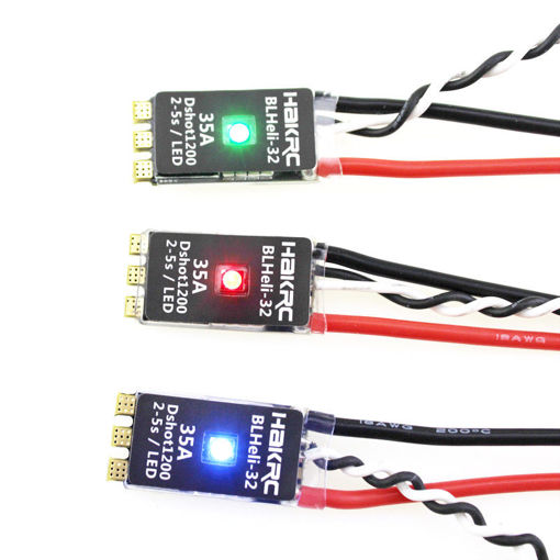 Immagine di HAKRC BLHeli_32 Bit 35A 2-5S ESC Built-in LED Support Dshot1200 Multishot for FPV RC Drone