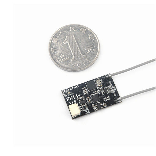 Immagine di 1.7g Fli14+14CH Mini Receiver Compatible Flysky AFHDS-2A w/ RSSI Output for FS-i6 FS-i10 Turnigy I6S