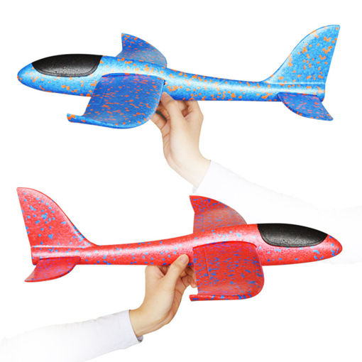 Picture of 48cm Big Size Hand Launch Throwing Aircraft Airplane Glider DIY Inertial Foam EPP Children Plane Toy