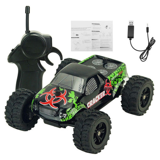 Immagine di 9115M 1/32 2.4G 2WD 4CH Mini High Speed Radio RC Racing Car Rock Crawler Off-Road Truck Toys