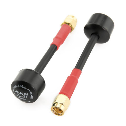 Immagine di 2 pcs 70mm Lumenier AXII 5.8GHz 1.6dBi FPV Antenna LHCP/RHCP SMA/RP-SMA For FPV RC Drone