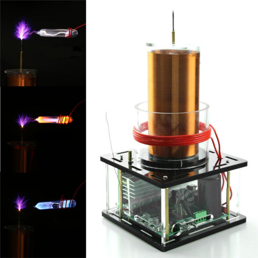 Picture of STARK-44 Tesla Coil Module Solid Music High Power DIY Lightning Model Educational Toy 12V