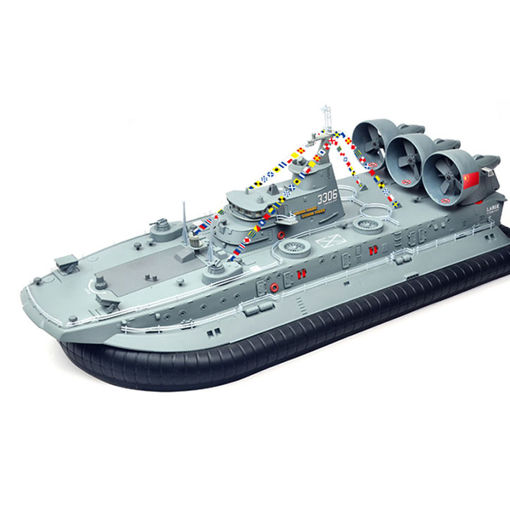 Immagine di Brushless Warship RC Boat 2.4G 1/110 Ship Model HG-C201 Landing and water Air Cushion Landing Craft