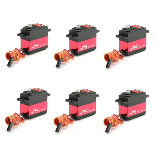 Picture of 6PCS JX PDI-6221MG 20KG Large Torque Digital Standard Servo For RC Model