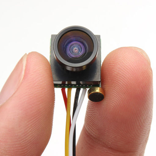 Immagine di 600TVL 1/4 1.8mm CMOS FPV 170 Degree Wide Angle Lens Camera PAL/NTSC 3.7-5V for RC Drone FPV Racing