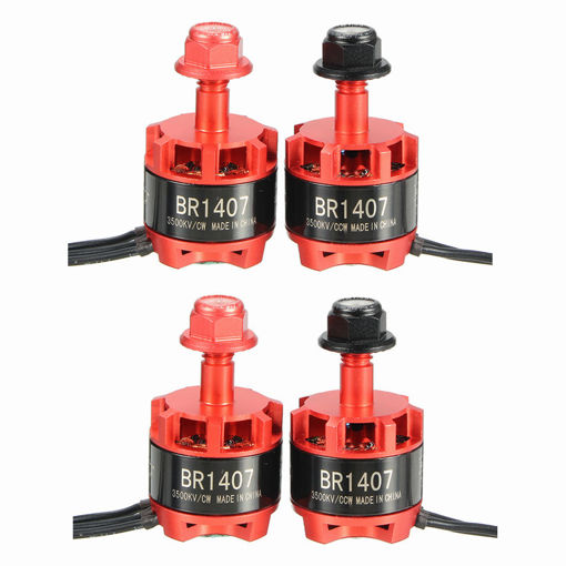 Picture of 4 X Racerstar Racing Edition 1407 BR1407 3500KV 2-3S Brushless Motor for 150 180 200 RC Multirotor