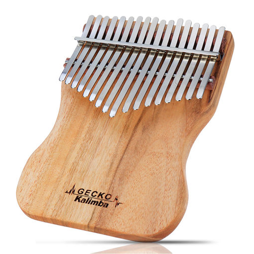 Immagine di GECKO K17CAP 17 Keys Kalimba Camphorwood Thumb Piano Finger With Tuning Hammer