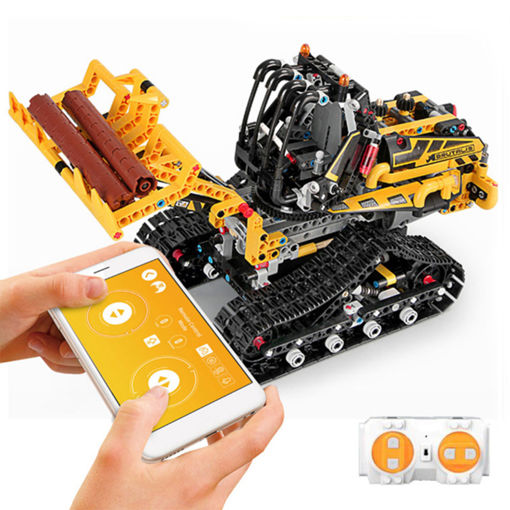 Picture of MoFun DIY 2.4G Block Building Programmable APP/Stick Control Voice Interaction Smart RC Robot Car