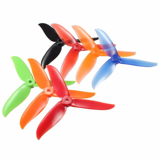 Immagine di 2 Pair DALPROP T5045C Cyclone 5 Inch 3 Blade Propeller Clover Prop Black Red Orange Green