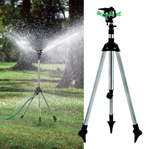 Immagine di 1/2 Inch Garden Lawn Plant Watering Telescopic Tripod Sprinkler Irrigation Kits