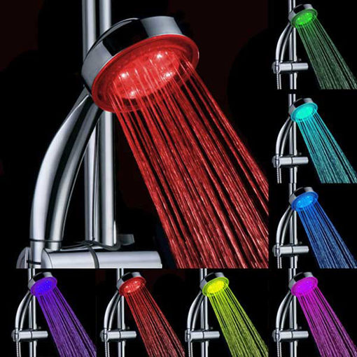 Picture of LED 7 Colors Random Changing Hydroelectric Generation Shower Head