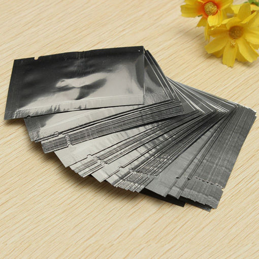 Picture of 100pcs Silver Aluminum Foil Vacuum Bags Package Food Vacuum Sealed Bag