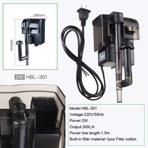 Picture of Power Filter Hang-on Aquarium Filter Fish Tank Filter External Hanging Fish Tank Power Filter