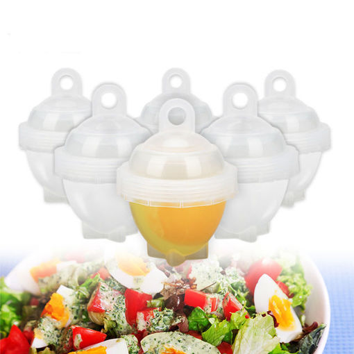 Immagine di 7Pcs / Set Hard Boil Egg Cooker 6 Boilor Without Shells With Bonus Egg White Separator Eggs Boiler