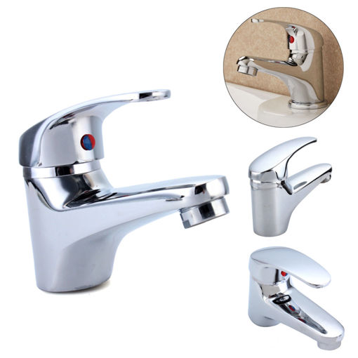 Immagine di Brass Bathroom Sink Faucet Hot Cold Faucet