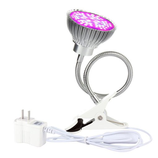 Picture of 50W LED Grow Light Full Spectrum 360 Degree Flexible Gooseneck Growing Lamp Office Clip Desk Light