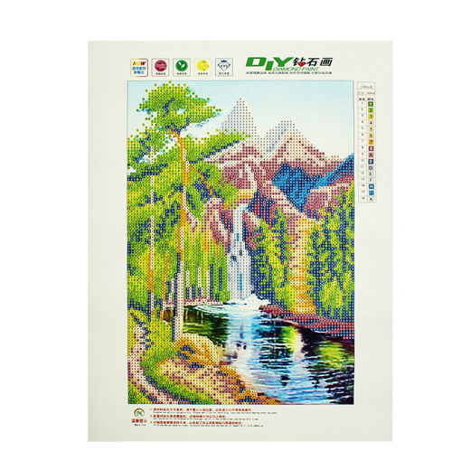 Immagine di 16x12 Inches 5D Diamond Painting Landscape Scenery Craft DIY Cross Stitch Home Decor