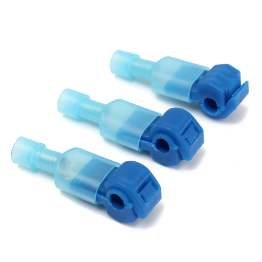 Immagine di Excellway TC01 50pcs Blue Quick Splice Wire Terminal And Female Spade Connector Set