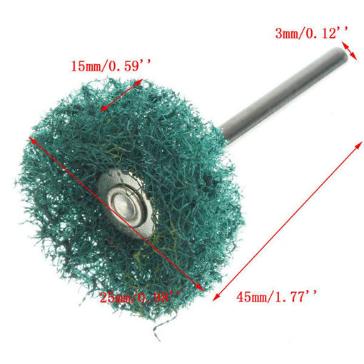 Immagine di 30pcs 25mm Diameter Abrasive Wheel Buffing Polishing Wheel Set for Rotary Tool