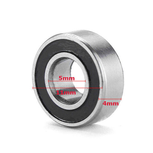 Immagine di 10pcs 5x11x4mm Ball Bearing Rubber Shield Bearings For Traxxas Slash