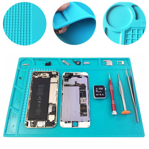 Immagine di Repair Pad Soldering Maintenance Platform Heat Insulation Silicone Mat 35*25cm